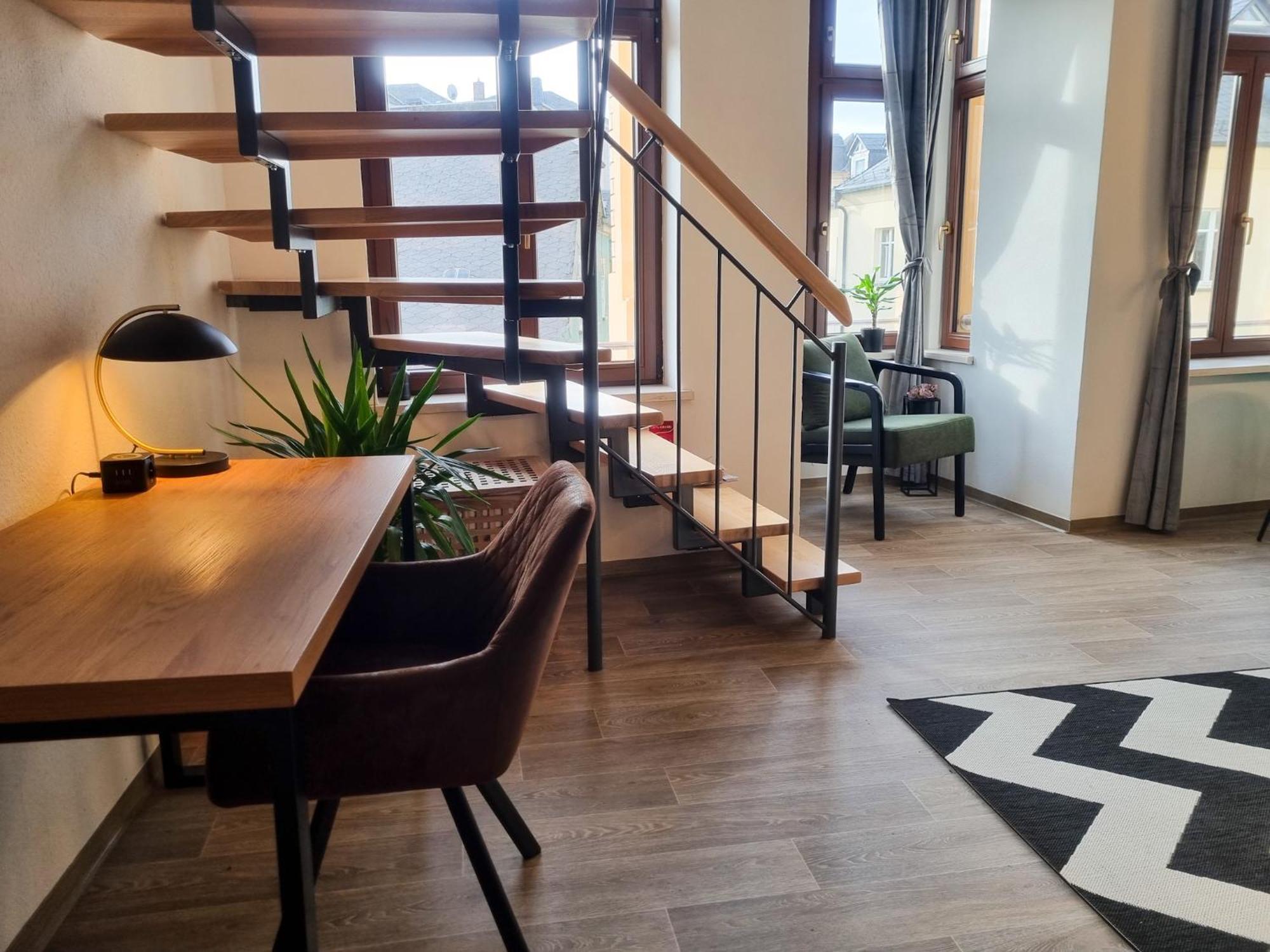 Maremar - Design Maisonette Altstadt - 4 Pers - 57Qm - Luxus Boxspringbett - Kueche - Arbeitsplatz - Privater Parkplatz Greiz Eksteriør bilde